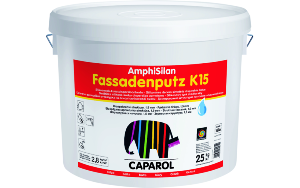 Штукатурка Caparol Amphisilan-Fassadenputz K15 прозрачная (25кг)