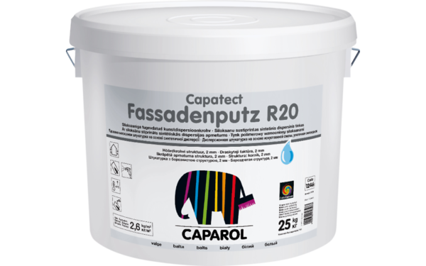 Штукатурка Caparol Capatect Fassadenputz R20 прозрачная (25кг)