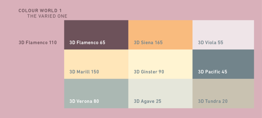 Rosé-Mauve Flamenco 110 палитра