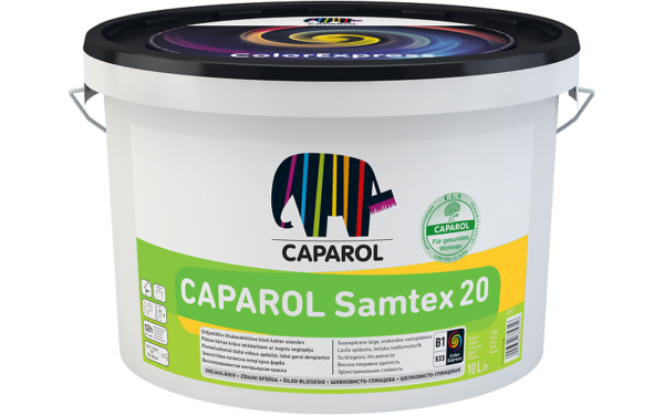 Краска латексная Caparol Samtex 20 ELF B1 (2.5л)