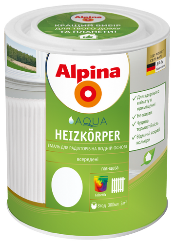 Емаль для радіаторів Alpina Aqua Heizk?rper (2