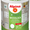 Эмаль Alpina Aqua Weisslack B1 (2,5л) белая, глянцевая - Краски. Лаки. Декоры. Системы утепления. Емаль Alpina Aqua Weisslack B1 (2