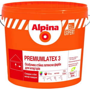 Краска Alpina EXPERT Premiumlatex 3 ELF B1 (2